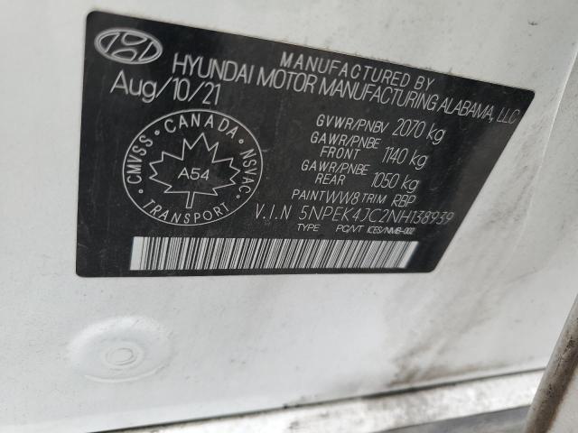 2022 Hyundai Sonata N Line VIN: 5NPEK4JC2NH138939 Lot: 61900614