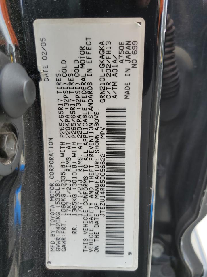 JTEZU14R850056622 2005 Toyota 4Runner Sr5