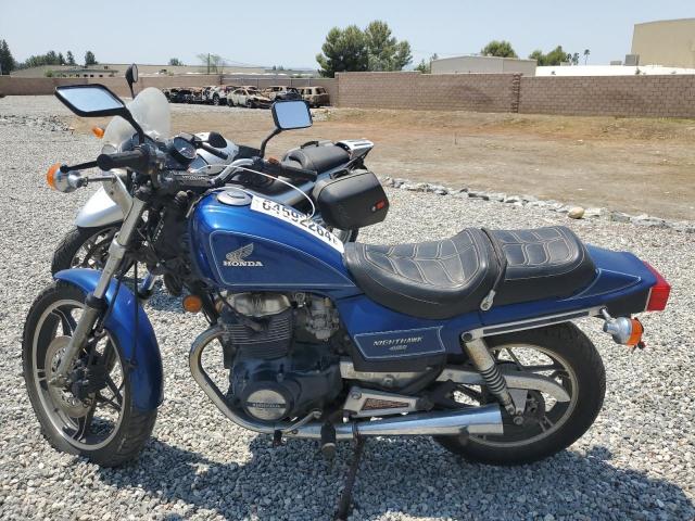 HONDA CB450 SC 1986 blue  gas JH2PC0541GM401620 photo #4