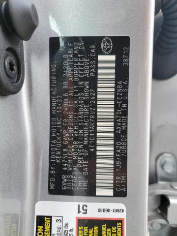 VIN 4T1C11AK7RU212427 2024 Toyota Camry, LE no.12