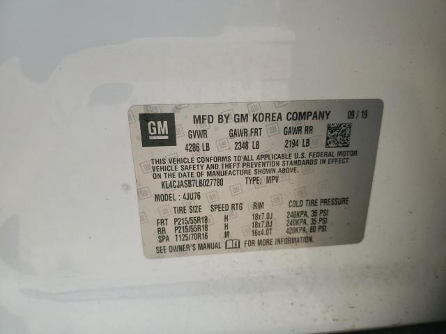 2020 BUICK ENCORE PRE - KL4CJASB7LB027780