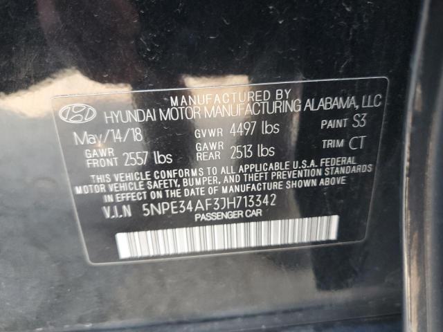 2018 HYUNDAI SONATA SPO - 5NPE34AF3JH713342