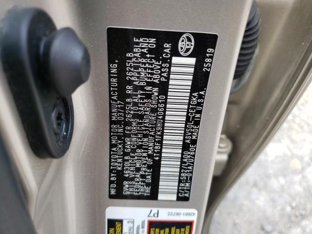 2017 TOYOTA CAMRY LE - 4T1BF1FK9HU406610