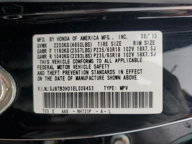 VIN 5J8TB3H31EL006453 2014 Acura RDX no.13