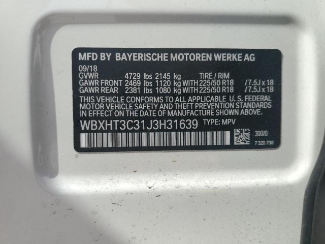 VIN WBXHT3C31J3H31639 2018 BMW X1, Xdrive28I no.13