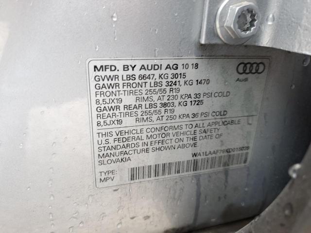 VIN WA1LAAF79KD015039 2019 Audi Q7, Premium Plus no.13