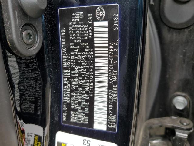 VIN 4T1K61AK9PU782584 2023 Toyota Camry, Xse no.12