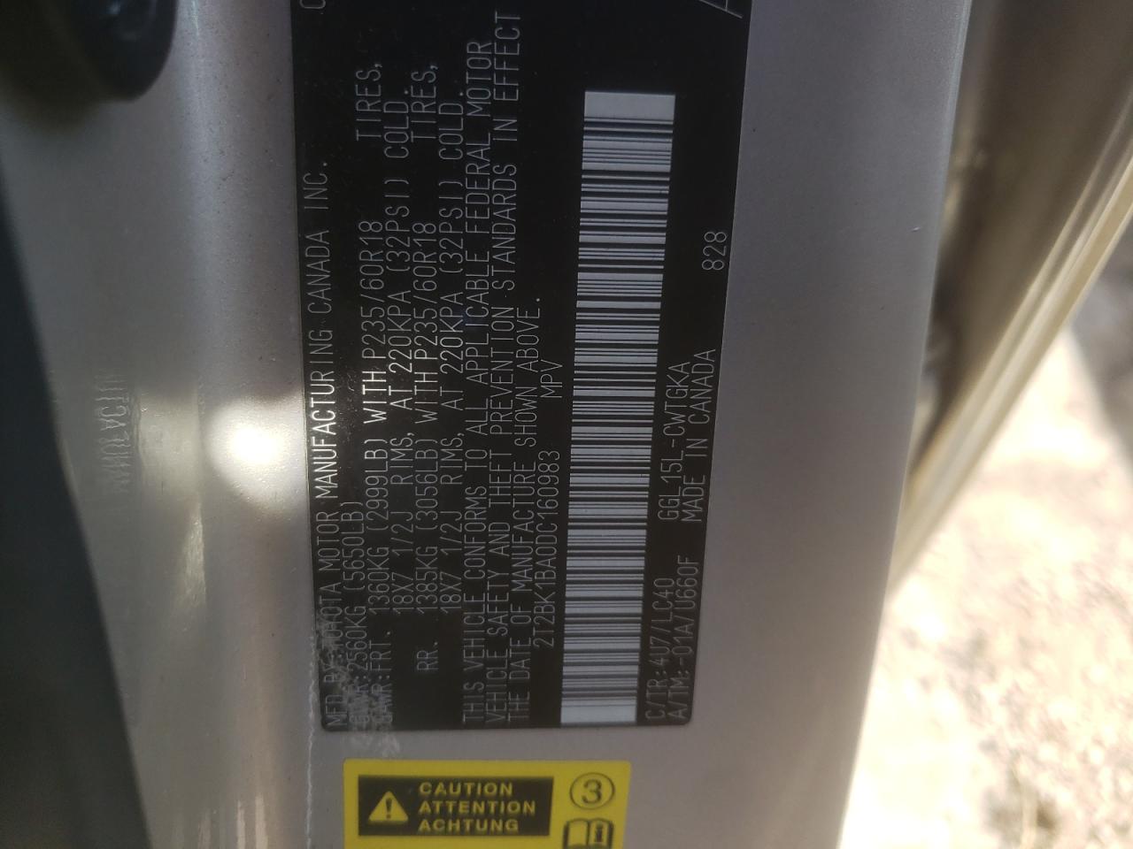 2T2BK1BA0DC160983 2013 Lexus Rx 350 Base