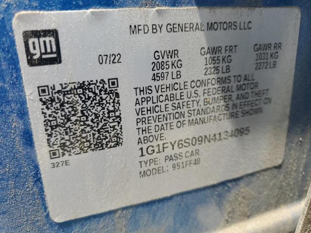 2022 Chevrolet Bolt Euv Lt VIN: 1G1FY6S09N4134095 Lot: 61182084