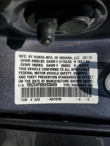 2019 HONDA INSIGHT EX - 19XZE4F55KE030429