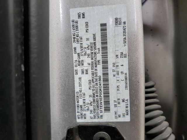 2016 Ford F150 Supercrew VIN: 1FTEW1EP0GKD41560 Lot: 61206724