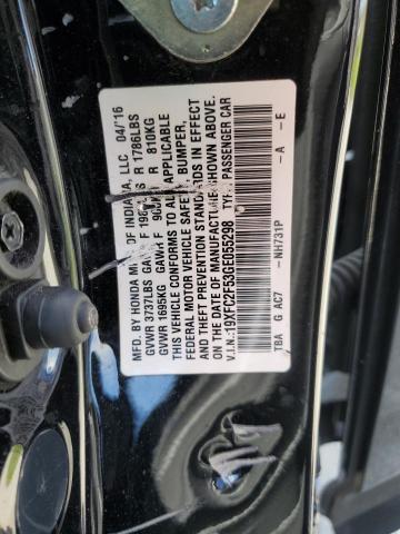 2016 HONDA CIVIC LX 19XFC2F53GE055298