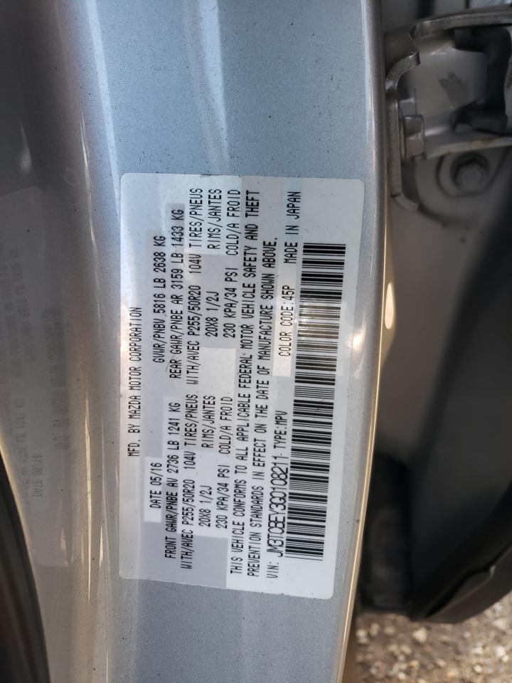 JM3TCBEY3G0108211 2016 Mazda Cx-9 Signature