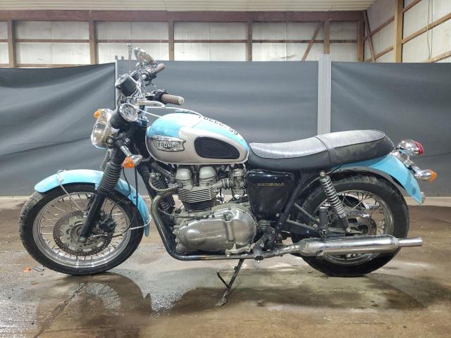 TRIUMPH MOTORCYCLE BONNEVILLE 2002 blue road/str gas SMT900HN32J140162 photo #4