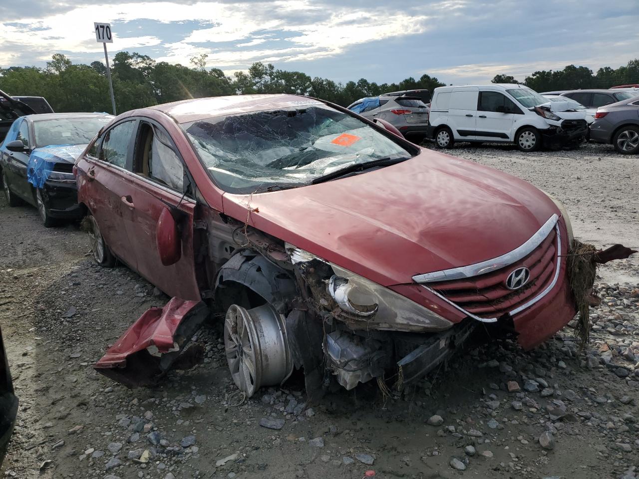 Lot #2698833627 2013 HYUNDAI SONATA GLS