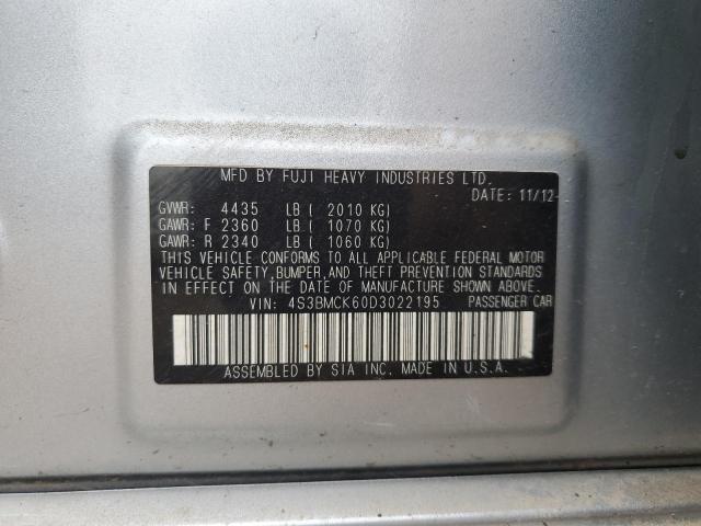 2013 Subaru Legacy 2.5I Limited VIN: 4S3BMCK60D3022195 Lot: 62147364