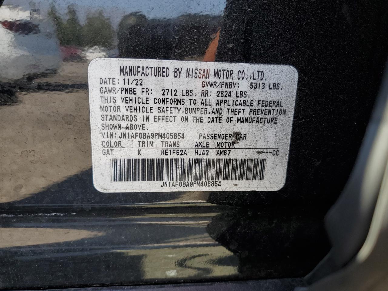 JN1AF0BA9PM405854 2023 Nissan Ariya Engage