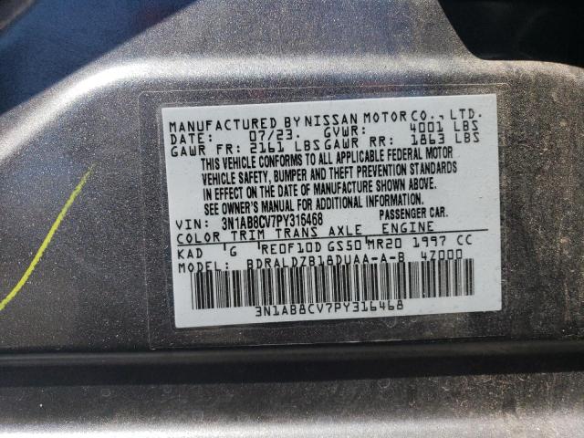 2023 Nissan Sentra Sv VIN: 3N1AB8CV7PY316468 Lot: 61051744