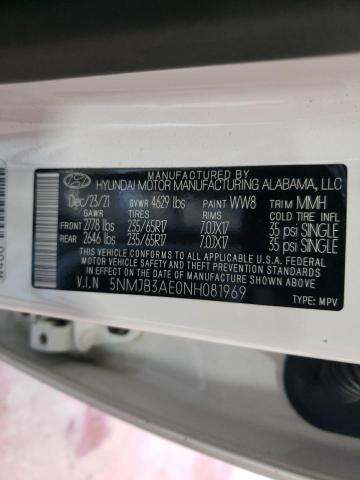 2022 HYUNDAI TUCSON SEL 5NMJB3AE0NH081969  64044224