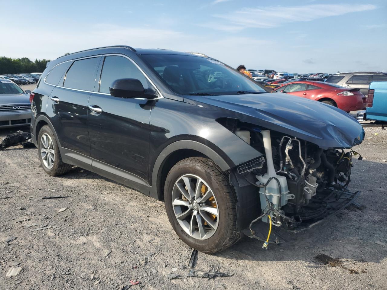 KM8SM4HF2HU175363 2017 Hyundai Santa Fe Se