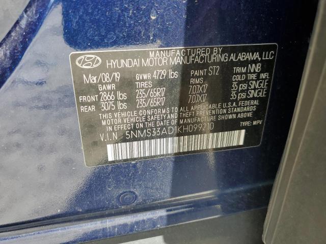 2019 HYUNDAI SANTA FE S 5NMS33AD1KH099210  64688434