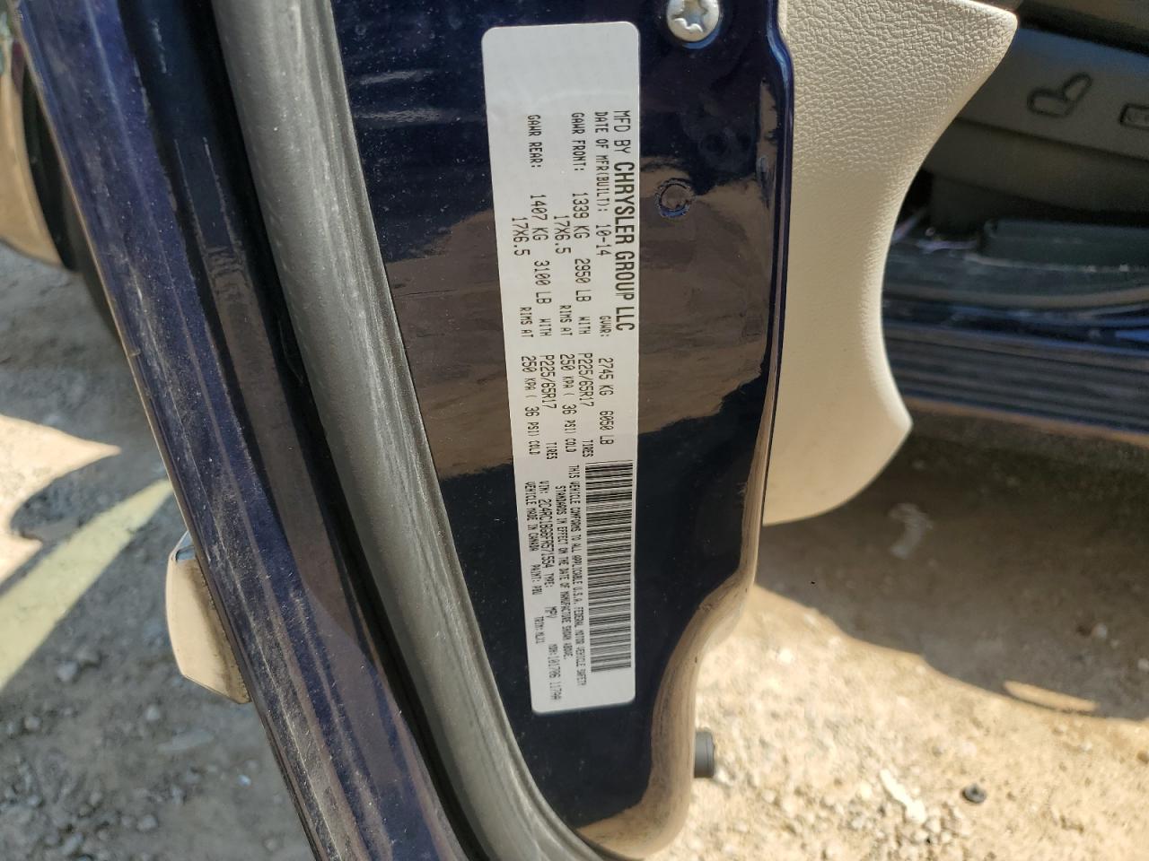 2C4RC1BG6FR571554 2015 Chrysler Town & Country Touring