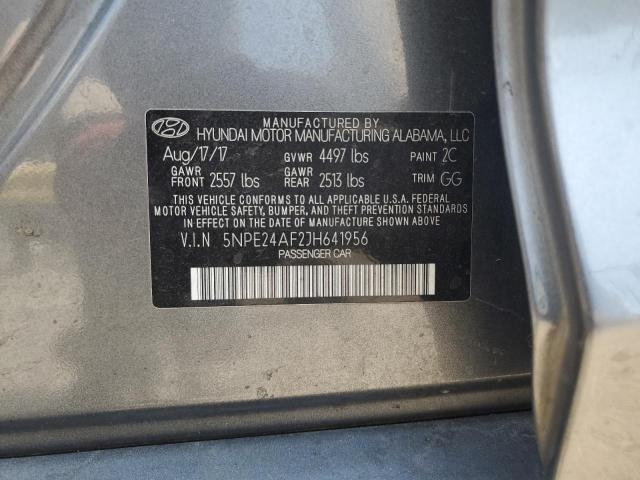 2018 Hyundai Sonata Se VIN: 5NPE24AF2JH641956 Lot: 63145284