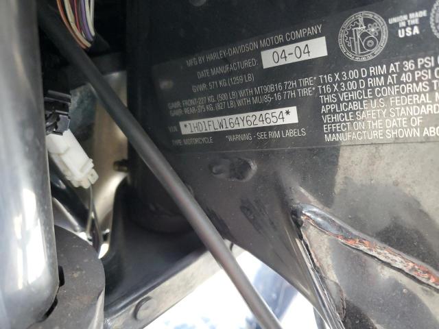 2004 HARLEY-DAVIDSON FLHTCUI SH 1HD1FLW164Y624654