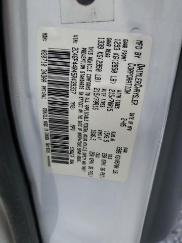 2005 Chrysler Town & Country Lx VIN: 2C4GP44R45R439337 Lot: 61686674