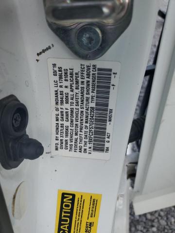 2016 HONDA CIVIC LX - 19XFC2F57GE042358
