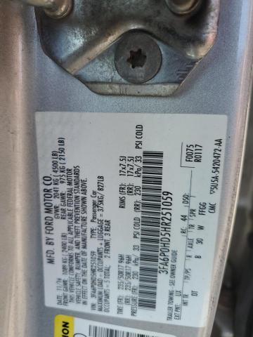 VIN 3FA6P0HD5HR251059 2017 Ford Fusion, SE no.12