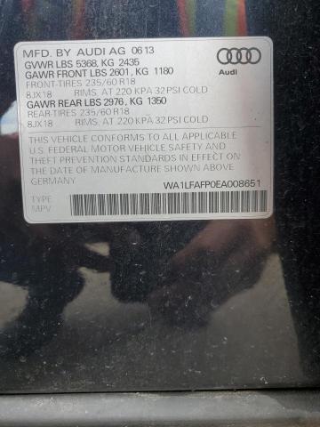 VIN WA1LFAFP0EA008651 2014 Audi Q5, Premium Plus no.14