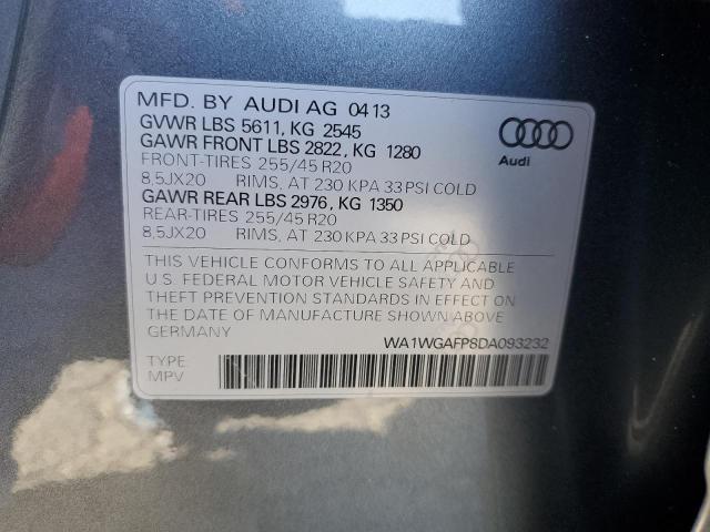 VIN WA1WGAFP8DA093232 2013 Audi Q5, Prestige no.13