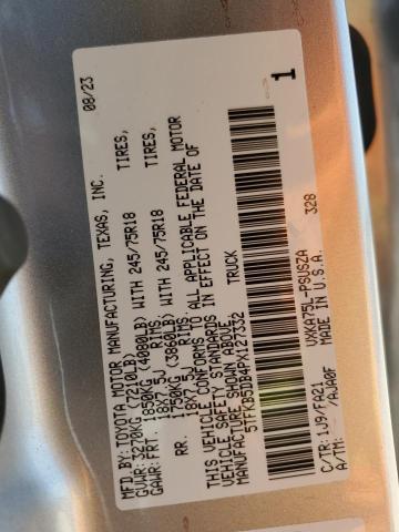 2023 TOYOTA TUNDRA CRE - 5TFKB5DB4PX127332