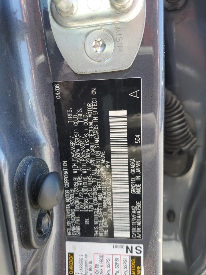 JTEZU14R88K019322 2008 Toyota 4Runner Sr5