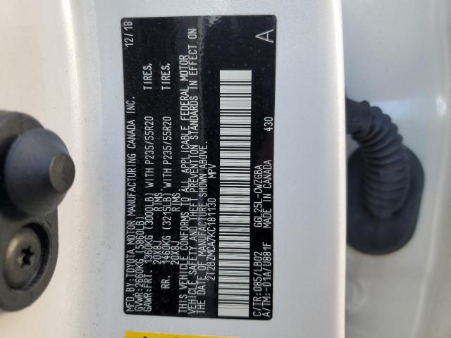 2019 Lexus Rx 350 Base VIN: 2T2BZMCA7KC181130 Lot: 62890894