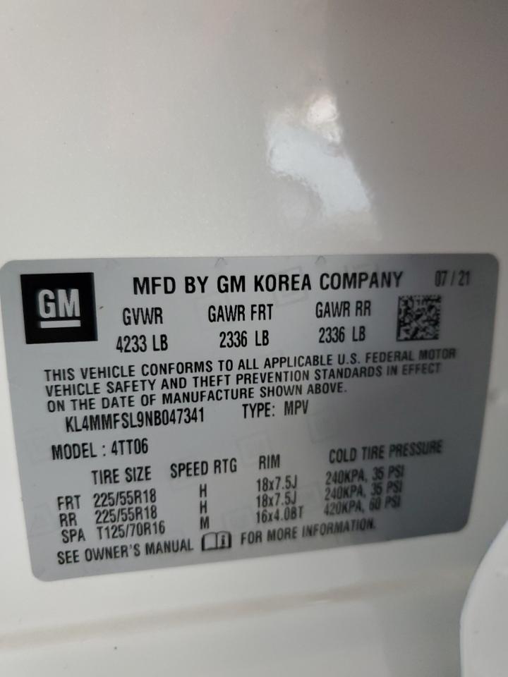 KL4MMFSL9NB047341 2022 Buick Encore Gx Essence