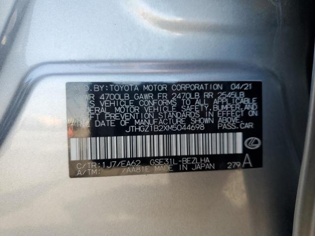 2021 LEXUS IS 350 F-S JTHGZ1B2XM5044698