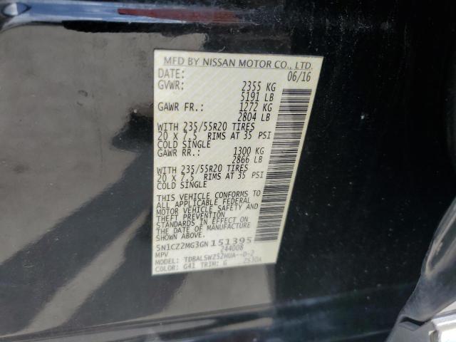 2016 NISSAN MURANO - 5N1CZ2MG3GN151395