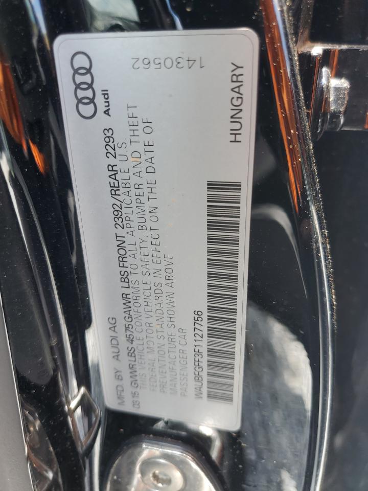 WAUBFGFF3F1127756 2015 Audi A3 Premium