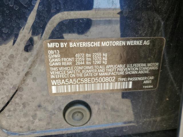 VIN WBA5A5C58ED500802 2014 BMW 5 Series, 528 I no.12