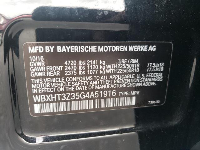 VIN WBXHT3Z35G4A51916 2016 BMW X1, Xdrive28I no.13