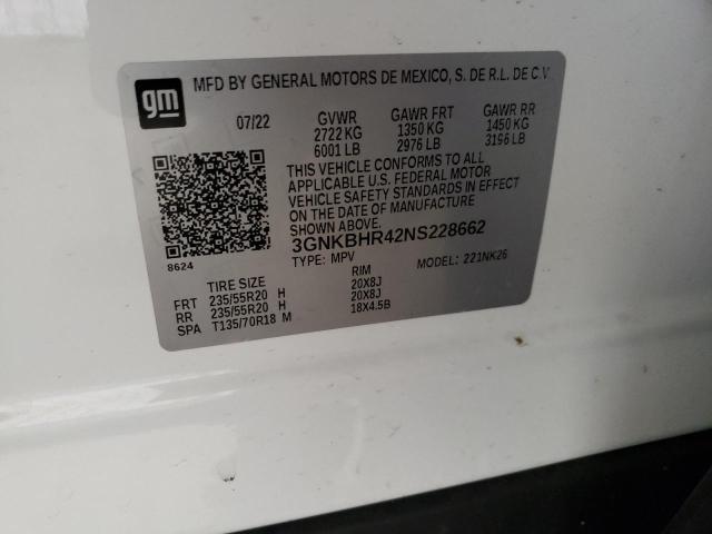 2022 CHEVROLET BLAZER 2LT - 3GNKBHR42NS228662