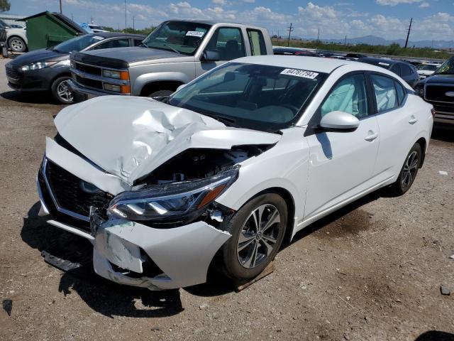 NISSAN SENTRA SV 2023 white  gas 3N1AB8CV3PY321876 photo #1