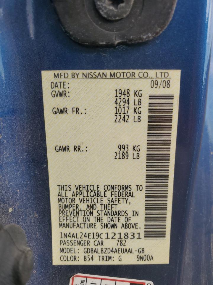 1N4AL24E19C121831 2009 Nissan Altima 2.5S