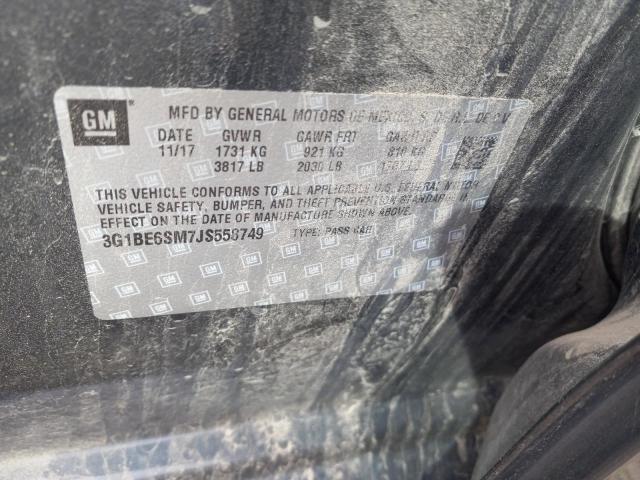 2018 CHEVROLET CRUZE LT - 3G1BE6SM7JS558749