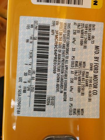 2023 Ford Bronco Sport Outer Banks VIN: 3FMCR9C64PRE03069 Lot: 61861544