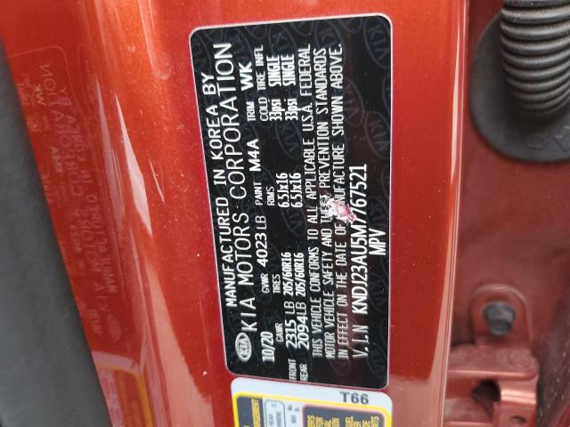 2021 Kia Soul Lx VIN: KNDJ23AU5M7767521 Lot: 61402814