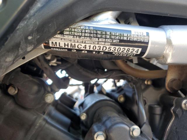 2013 HONDA CBR250 R MLHMC4103D5302824