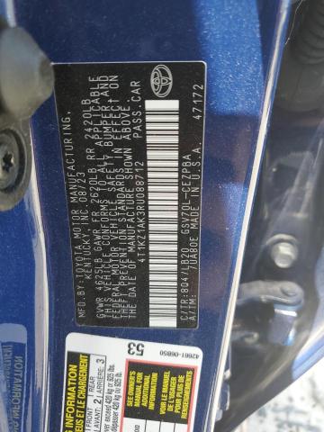 2024 TOYOTA CAMRY TRD - 4T1KZ1AK3RU088712